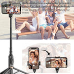 Bastone selfie treppiede Bluetooth per smartphone 59-80 mm