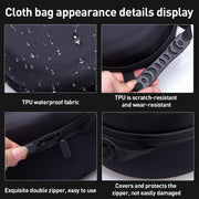 Borsa portaoggetti impermeabile con manico in velluto in tessuto EVA, For Apple Vision Pro