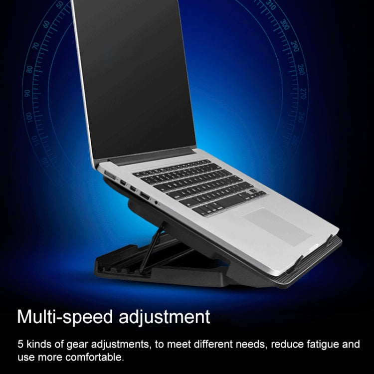 ICE COOREL Base per computer portatile Controllo della velocità Silenzioso Supporto di raffreddamento a sei ventole Rack di raffreddamento, Stile: Premium Edition, Style: Premium Edition(Lvory), Style: Premium Edition(Dazzling Red)                     ...
