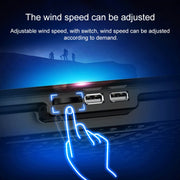 ICE COOREL Base per computer portatile Controllo della velocità Silenzioso Supporto di raffreddamento a sei ventole Rack di raffreddamento, Stile: Premium Edition, Style: Premium Edition(Lvory), Style: Premium Edition(Dazzling Red)                     ...