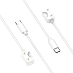 Cavo di ricarica per smartwatch stile ufficiale Samsung Galaxy Fit 3, lunghezza: 55 cm, USB-C / Type-C, USB-A