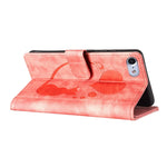 Custodia per telefono in pelle con penna a cuore e gatto in rilievo, For iPhone 7 / 8 / SE 2022, For iPhone 13 Pro Max, For iPhone 13 Pro, For iPhone 13