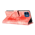 Custodia per telefono in pelle con penna a cuore e gatto in rilievo, For iPhone 12 mini, For iPhone 11 Pro Max, For iPhone 11, For iPhone 11 Pro
