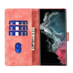 Custodia per telefono in pelle con penna a cuore e gatto in rilievo, For Samsung Galaxy S22 Ultra 5G, For Samsung Galaxy S22+ 5G, For Samsung Galaxy S22 5G, For Samsung Galaxy A52 5G / A52s 5G