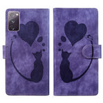 Custodia per telefono in pelle con penna a cuore e gatto in rilievo, For Samsung Galaxy S21 Ultra 5G, For Samsung Galaxy S20 FE 5G