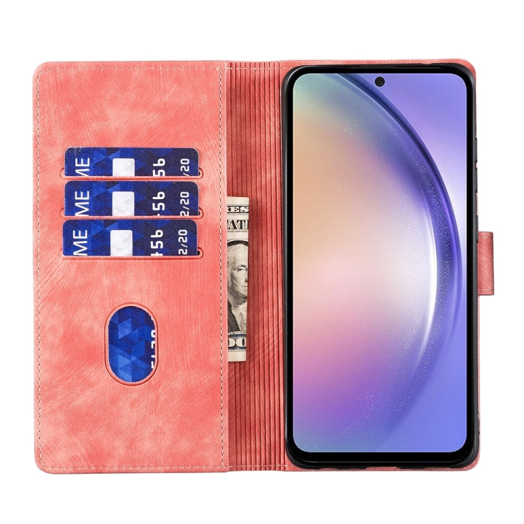 Custodia per telefono in pelle con penna a cuore e gatto in rilievo, For Samsung Galaxy A54 5G, For Samsung Galaxy S23 Ultra 5G, For Samsung Galaxy S23+ 5G, For Samsung Galaxy S23 5G
