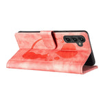 Custodia per telefono in pelle con penna a cuore e gatto in rilievo, For Samsung Galaxy A15 5G, For Samsung Galaxy A55 5G, For Samsung Galaxy A35 5G, For Samsung Galaxy S24 Ultra 5G