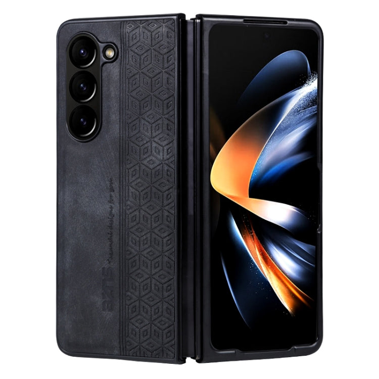 Custodia per telefono AZNS con sensazione di pelle in rilievo 3D, For Samsung Galaxy Z Flip7 5G, For Samsung Galaxy Z Fold6