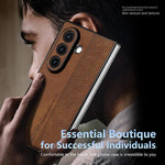 Custodia telefono con effetto pelle 3D per Samsung Galaxy Z Flip7 5G