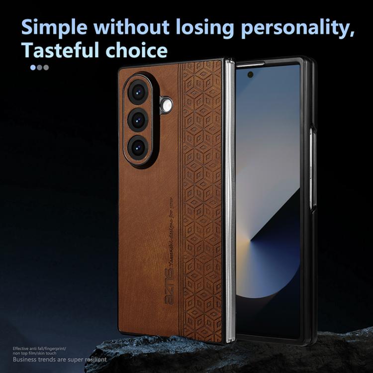 Custodia telefono con effetto pelle 3D per Samsung Galaxy Z Flip7 5G