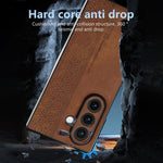 Custodia telefono con effetto pelle 3D per Samsung Galaxy Z Flip7 5G