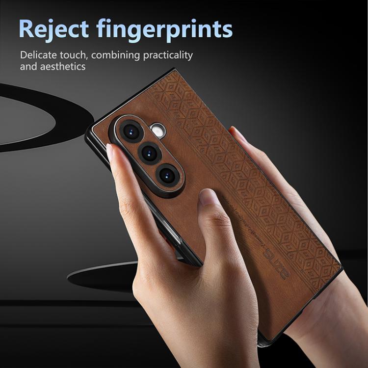 Custodia telefono con effetto pelle 3D per Samsung Galaxy Z Flip7 5G