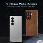 Custodia telefono con effetto pelle 3D per Samsung Galaxy Z Flip7 5G