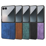 Custodia per telefono AZNS con sensazione di pelle in rilievo 3D, For Samsung Galaxy Z Flip7 5G, For Samsung Galaxy Z Fold6