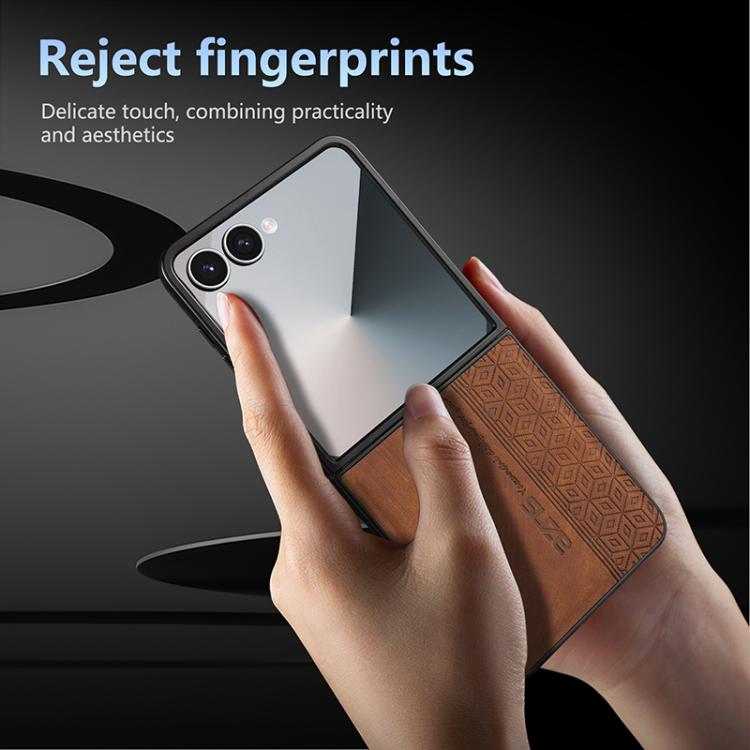 Custodia per telefono AZNS con sensazione di pelle in rilievo 3D, For Samsung Galaxy Z Flip7 5G, For Samsung Galaxy Z Fold6