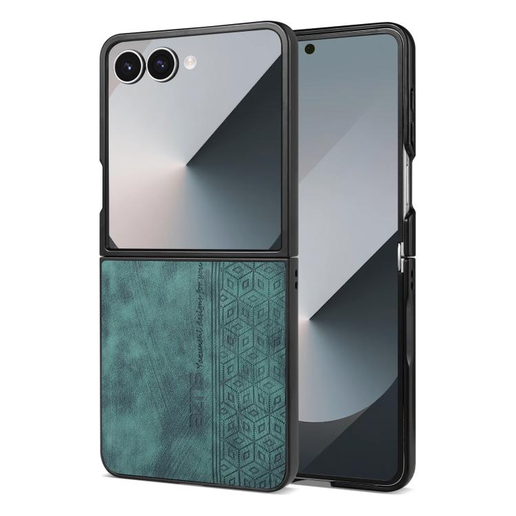 Custodia per telefono AZNS con sensazione di pelle in rilievo 3D, For Samsung Galaxy Z Flip7 5G, For Samsung Galaxy Z Fold6