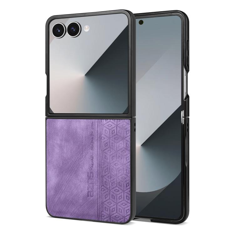 Custodia per telefono AZNS con sensazione di pelle in rilievo 3D, For Samsung Galaxy Z Flip7 5G, For Samsung Galaxy Z Fold6