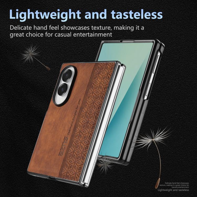 Custodia per telefono AZNS con sensazione di pelle in rilievo 3D, For Galaxy Z Fold8 5G, For Galaxy Z Flip8 5G, For Samsung Galaxy Z Flip6 / 7 FE, For Samsung Galaxy Z Fold7 5G