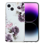 Custodia per telefono in TPU con motivo dipinto colorato, For iPhone 15 Plus, For iPhone 15, For iPhone 14 Plus
