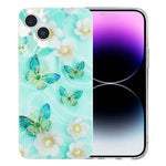 Custodia per telefono in TPU con motivo dipinto colorato, For iPhone 15 Plus, For iPhone 15, For iPhone 14 Plus