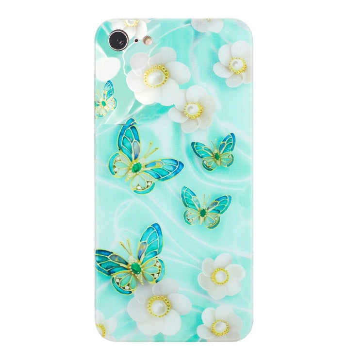 Custodia per telefono in TPU con motivo dipinto colorato, For iPhone SE 2022 / 2020 / 8 / 7