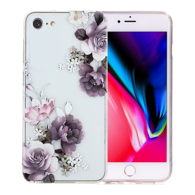 Custodia per telefono in TPU con motivo dipinto colorato, For iPhone SE 2022 / 2020 / 8 / 7