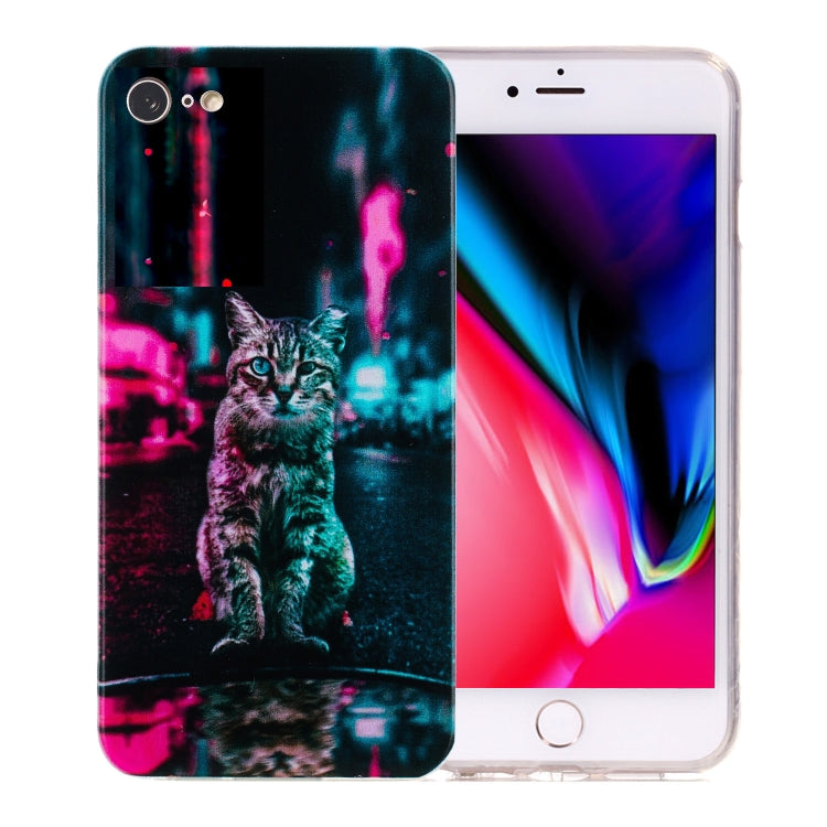 Custodia per telefono in TPU con motivo dipinto colorato, For iPhone SE 2022 / 2020 / 8 / 7