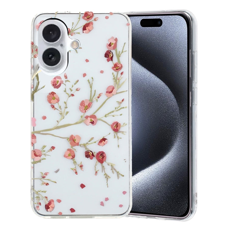 Custodia per telefono in TPU con motivo dipinto colorato, For iPhone 16 Pro Max, For iPhone 16 Pro, For iPhone 16 Plus