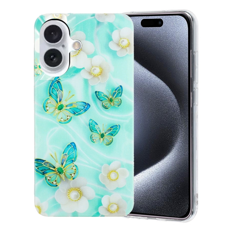 Custodia per telefono in TPU con motivo dipinto colorato, For iPhone 16, For iPhone 15 Pro Max, For iPhone 15 Pro