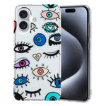 Custodia per telefono in TPU con motivo dipinto colorato, For iPhone 16, For iPhone 15 Pro Max, For iPhone 15 Pro