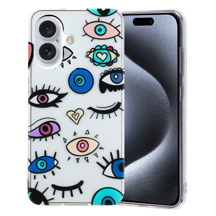 Custodia per telefono in TPU con motivo dipinto colorato, For iPhone 16, For iPhone 15 Pro Max, For iPhone 15 Pro