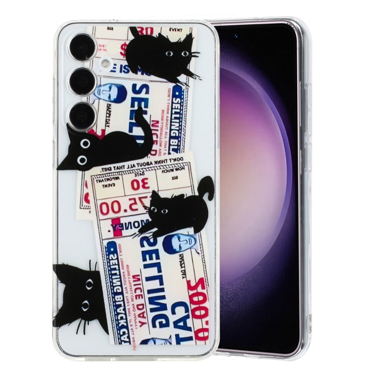 Custodia per telefono in TPU con motivo dipinto colorato, For Samsung Galaxy A15 4G / 5G, For Samsung Galaxy A55, For Samsung Galaxy A35