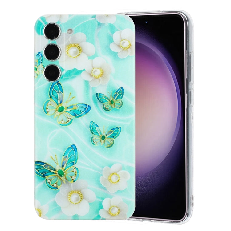 Custodia per telefono in TPU con motivo dipinto colorato, For Samsung Galaxy S23+ 5G, For Samsung Galaxy S23 5G