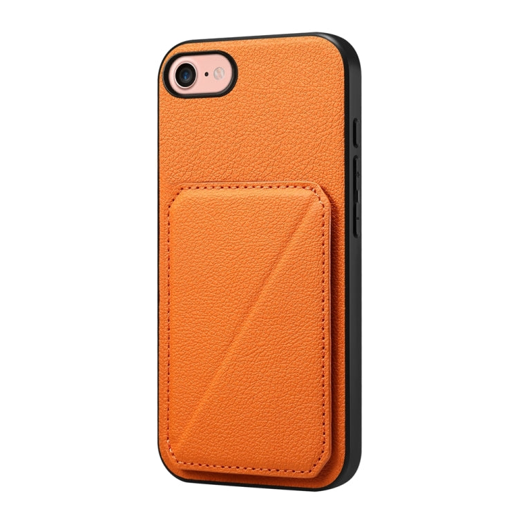 Custodia per telefono con doppio slot per scheda D04 in vitello texture, For iPhone 17 Pro Max, For iPhone 17 Pro, For iPhone 17, For iPhone Air, For iPhone 7 / 8 / SE 2022, For iPhone 16 Pro Max