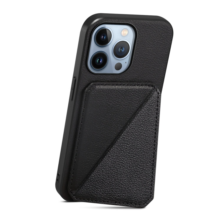 Custodia per telefono con doppio slot per scheda D04 in vitello texture, For iPhone 13 Pro, For iPhone 13, For iPhone 12, For iPhone 12 Pro Max, For iPhone 12 Pro, For iPhone 11 Pro Max