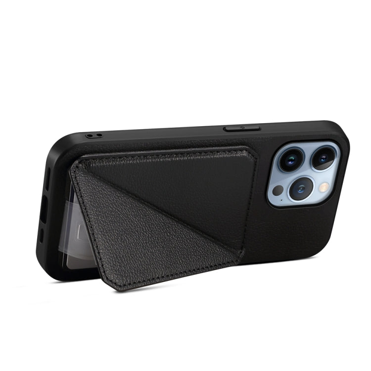 Custodia per telefono con doppio slot per scheda D04 in vitello texture, For iPhone 13 Pro, For iPhone 13, For iPhone 12, For iPhone 12 Pro Max, For iPhone 12 Pro, For iPhone 11 Pro Max