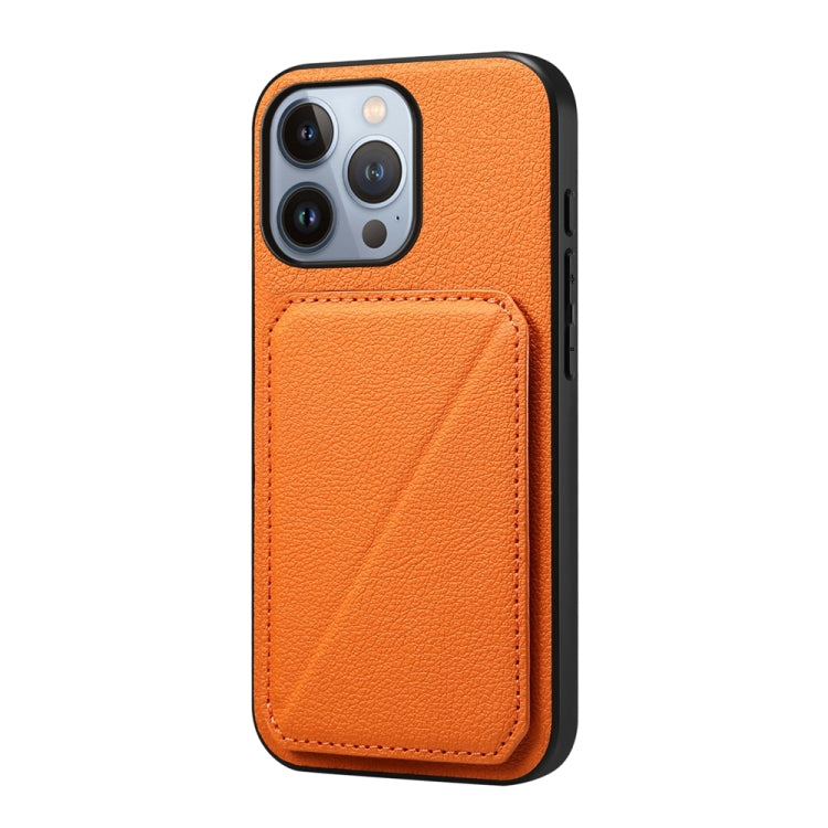 Custodia per telefono con doppio slot per scheda D04 in vitello texture, For iPhone 13 Pro, For iPhone 13, For iPhone 12, For iPhone 12 Pro Max, For iPhone 12 Pro, For iPhone 11 Pro Max