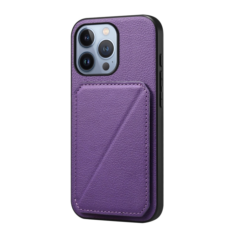 Custodia per telefono con doppio slot per scheda D04 in vitello texture, For iPhone 13 Pro, For iPhone 13, For iPhone 12, For iPhone 12 Pro Max, For iPhone 12 Pro, For iPhone 11 Pro Max