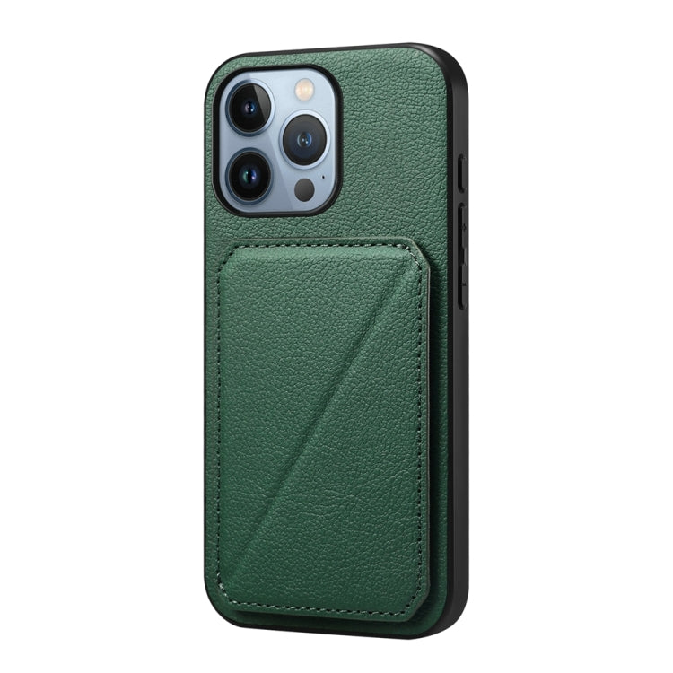 Custodia per telefono con doppio slot per scheda D04 in vitello texture, For iPhone 13 Pro, For iPhone 13, For iPhone 12, For iPhone 12 Pro Max, For iPhone 12 Pro, For iPhone 11 Pro Max