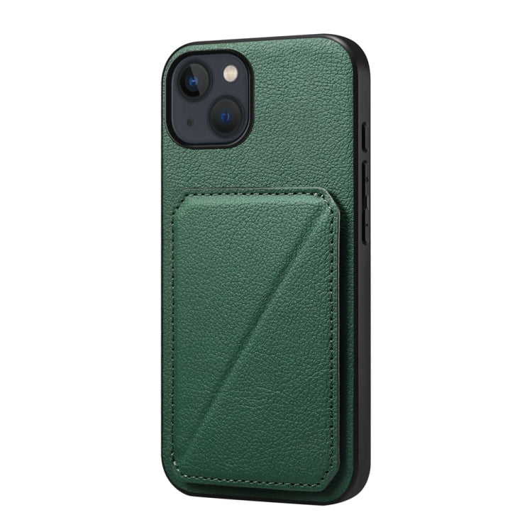 Custodia per telefono con doppio slot per scheda D04 in vitello texture, For iPhone 13 Pro, For iPhone 13, For iPhone 12, For iPhone 12 Pro Max, For iPhone 12 Pro, For iPhone 11 Pro Max