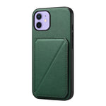 Custodia per telefono con doppio slot per scheda D04 in vitello texture, For iPhone 13 Pro, For iPhone 13, For iPhone 12, For iPhone 12 Pro Max, For iPhone 12 Pro, For iPhone 11 Pro Max