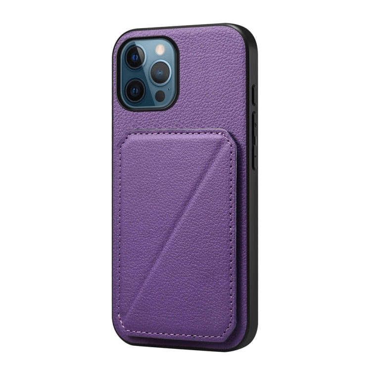 Custodia per telefono con doppio slot per scheda D04 in vitello texture, For iPhone 13 Pro, For iPhone 13, For iPhone 12, For iPhone 12 Pro Max, For iPhone 12 Pro, For iPhone 11 Pro Max