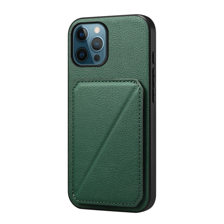 Custodia per telefono con doppio slot per scheda D04 in vitello texture, For iPhone 13 Pro, For iPhone 13, For iPhone 12, For iPhone 12 Pro Max, For iPhone 12 Pro, For iPhone 11 Pro Max