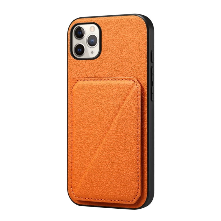 Custodia per telefono con doppio slot per scheda D04 in vitello texture, For iPhone 13 Pro, For iPhone 13, For iPhone 12, For iPhone 12 Pro Max, For iPhone 12 Pro, For iPhone 11 Pro Max
