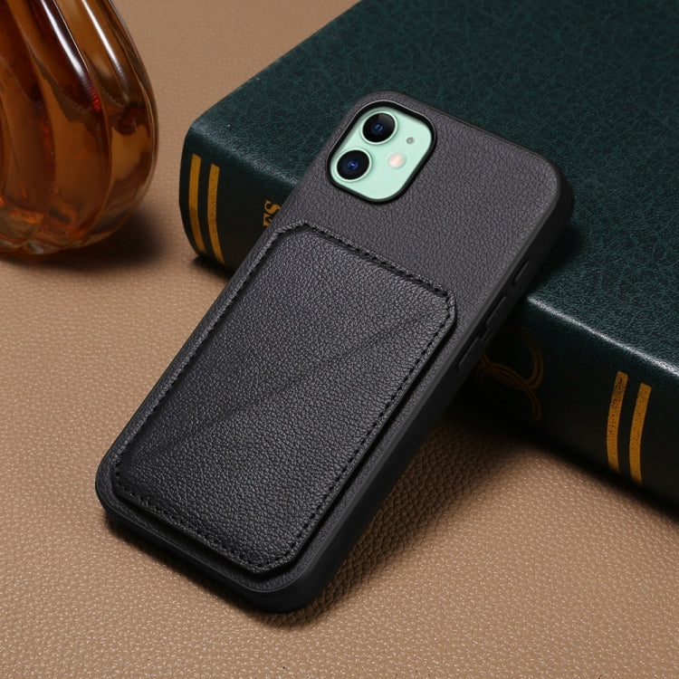 Custodia per telefono con doppio slot per scheda D04 in vitello texture, For iPhone 11, For iPhone 11 Pro, For iPhone X / XS, For iPhone XR, For iPhone XS Max, For iPhone 7 Plus / 8 Plus