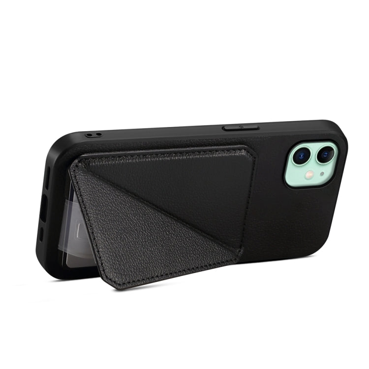 Custodia per telefono con doppio slot per scheda D04 in vitello texture, For iPhone 11, For iPhone 11 Pro, For iPhone X / XS, For iPhone XR, For iPhone XS Max, For iPhone 7 Plus / 8 Plus