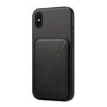 Custodia per telefono con doppio slot per scheda D04 in vitello texture, For iPhone 11, For iPhone 11 Pro, For iPhone X / XS, For iPhone XR, For iPhone XS Max, For iPhone 7 Plus / 8 Plus