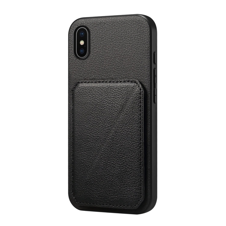 Custodia per telefono con doppio slot per scheda D04 in vitello texture, For iPhone 11, For iPhone 11 Pro, For iPhone X / XS, For iPhone XR, For iPhone XS Max, For iPhone 7 Plus / 8 Plus