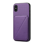 Custodia per telefono con doppio slot per scheda D04 in vitello texture, For iPhone 11, For iPhone 11 Pro, For iPhone X / XS, For iPhone XR, For iPhone XS Max, For iPhone 7 Plus / 8 Plus