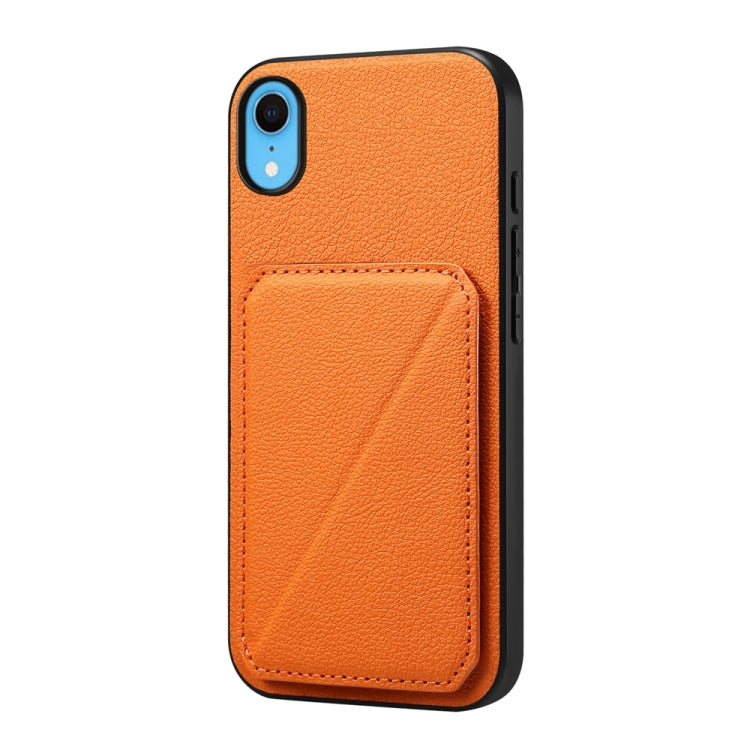 Custodia per telefono con doppio slot per scheda D04 in vitello texture, For iPhone 11, For iPhone 11 Pro, For iPhone X / XS, For iPhone XR, For iPhone XS Max, For iPhone 7 Plus / 8 Plus